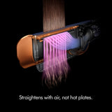 Dyson Airstrait™ Straightener Wet to Dry Straightener No Heat Damage 2 in 1 Straightening Saves Time Natural Straight Look Uses Air No Hot Plates
