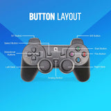 Quantron QGP-1800 USB Wired Gamepad With Vibration mode  Accurate Joysticks Black