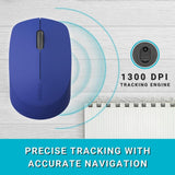 Rapoo M100 Ultra Silent Wireless Bluetooth Mouse Blue