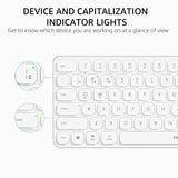 Rapoo 9010M Multi-Device Keyboard and Mouse Combo Bluetooth 5.0/4.0 White