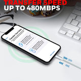 Honeywell Lightning Cable 1.2m Braided Silver HC000018