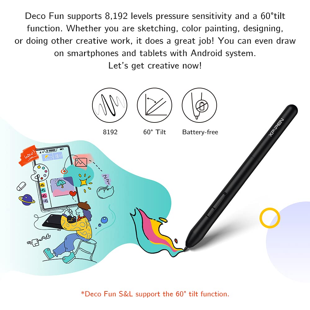 xppen 10 x 6 deco fun l graphics drawing tablet – BROOT COMPUSOFT LLP