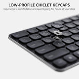 Rapoo E9050L Bluetooth Wireless Multi-Device Keyboard Grey