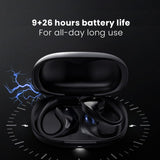 NG EarSafe OpenBuds Wireless Open Ear Earbuds with Hook Design Quad Mic ENC for Clear Calls  12x17mm Drivers  Premium Silicone Finish