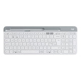 Logitech K580 Slim Multi-Device Wireless Keyboard – Bluetooth Receiver White