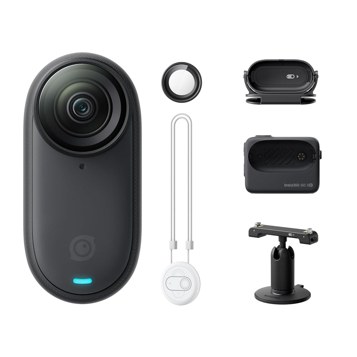 Insta 360 GO 3S - 64 GB Black 4K Tiny Portable Vlogging Camera Black ...