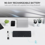 Rapoo E9050L Bluetooth Wireless Multi-Device Keyboard Grey