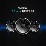 Rapoo VH710 Gaming Headphone Virtual 7.1 Channel Customized Drive ENC Noise Reduction Microphone 50mm Unit RGB Light Wired Control - Black