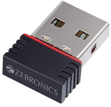 Zebronics ZEB-USB150WF1 150 MBPS WiFi USB Mini Adapter