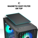 Ant Esports Gaming Cabinet 205 Mini 6F Black