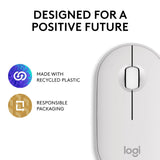 Logitech Pebble Mouse 2 M350s Slim Bluetooth Wireless Mouse White