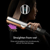 Dyson Airstrait Hair Straightener Red Velvet & Gold  Straightens with Air  No Hot Plates