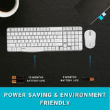 Rapoo Wireless Bluetooth Keyboard And Mouse Combo  X1800S  White