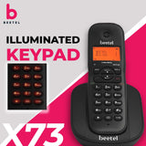 Beetel X-73 Cordless Landline Phone Black