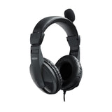Rapoo 150S Wired Over Ear Headphones with Microphone Noise-Reduction Black