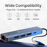 portronics mport 51 5 in 1 type c hub