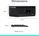 Logitech MK345 Wireless Keyboard and Mouse Combo Black