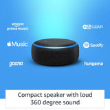 Echo Dot 3rd Gen - Smart speaker with Alexa Black BROOT COMPUSOFT LLP JAIPUR