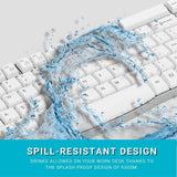 Rapoo Wireless Bluetooth Keyboard And Mouse Combo X1800S White BROOT COMPUSOFT LLP JAIPUR