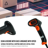 TVS Electronics BS-L100 Plus Barcode Scanner 1D High-Speed Scan