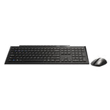 Rapoo 8210M Multi-Mode Keyboard & Mouse Bluetooth 3.0/4.0 Wireless 2.4 GHz 1300 DPI Combo-Black