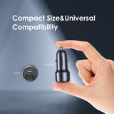 Oraimo OCC-73D  48W Car Charger Adapter with Dual Output,Type C PD 30W