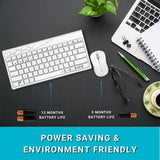 Rapoo 8000M Multi-Mode Keyboard & Mouse Bluetooth 3.0/4.0 Wireless 2.4 GHz 1300 DPI Combo-White