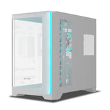 Ant Esports Gaming Cabinet Crystal ARC White