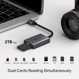 TP-Link UA430C USB 3.0 Type-C to SD & microSD Card Reader Dual Slot UHS-I 200MB/s 2TB Support