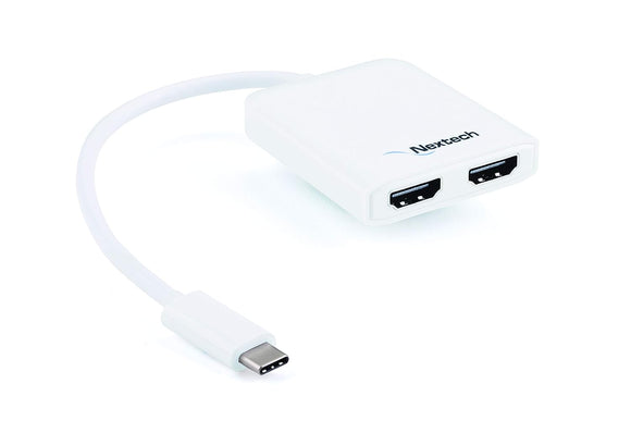 Nextech NA10C USB-C M to 2*HDMI Dual Display (MST), Support 4K