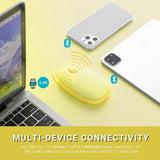 Rapoo M650 Bluetooth Multi-Device Silent Mouse, Dual Mode Bluetooth + 2.4G Wireless Yellow