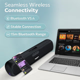 Tempt CineBar 24W Portable Wireless Soundbar Dual Bass RGB LED