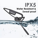 NG EarSafe Comm  Open Ear Air Conduction Headphones with Mic & Noise Cancelling Boom Mic  Mute Button  17+ Hrs Battery  Type-C Fast Charging  Open Ear Headphones for Work & Calls