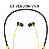 iBall Neckwear Tune2 Bluetooth Wireless Neckband (Black & Yellow)