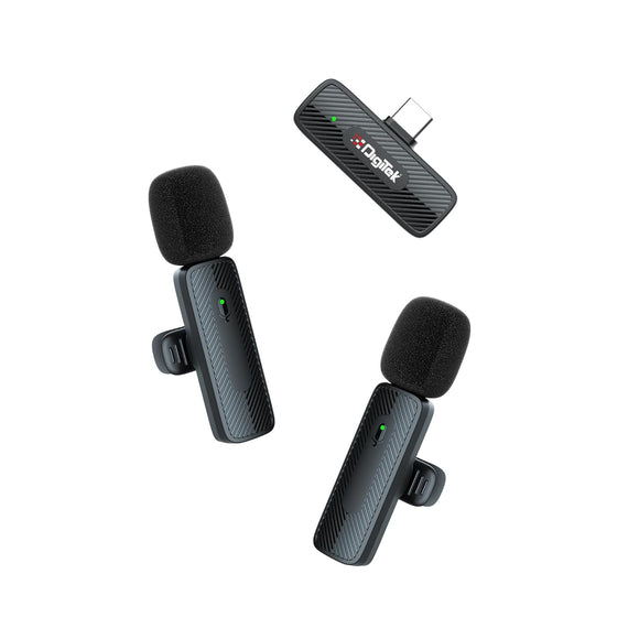 Digitek DWM-008 PRO Wireless Microphone & Receiver with Type-C Connector