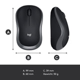 Logitech M185 Wireless Mouse Grey