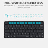 Rapoo E9050L Bluetooth Wireless Multi-Device Keyboard Grey
