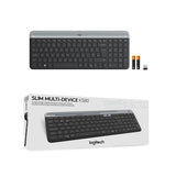 Logitech K580 Slim Multi-Device Wireless Keyboard – Bluetooth Receiver Graphite