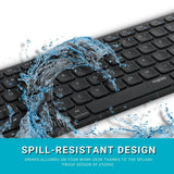 Rapoo E9350G C-Type Rechargeable Bluetooth Wireless Multi-Device 4 Devices Keyboard