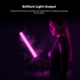 Digitek DSL 27W RGB 27W LED Stick Light Wand with Barndoor & Built-in Batter, 2500K-9900K  RGB