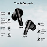 boAt Airdopes 141 ANC TWS in Ear Earbuds with 32 Db ANC, 42 Hrs Gunmetal Black