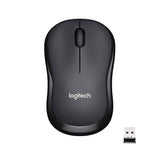 Logitech M221 Wireless Mouse, Silent Charcoal Grey