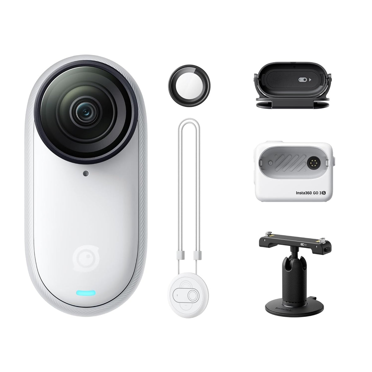 Insta 360 GO 3S 128GB Black-Small & Lightweight Action Camera White ...