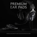 Logitech G Pro X Gaming Wired Over Ear Headphones with Mic Blue Voice Black