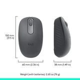 Logitech M196 Bluetooth Wireless Mouse Graphite