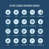 Saregama Carvaan Sleep Portable White Noise Player with 20 Soothing Sounds for Better Sleep