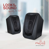 Fingers FunBeats Wired Speaker 6 W 2.0 Channel  Powerful Bass Black