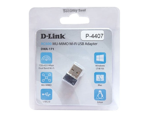 Dlink Wifi 150 MBPS AC600 MU-MIMO Wi-Fi USB Adapter DWA-171 BROOT COMPUSOFT LLP JAIPUR
