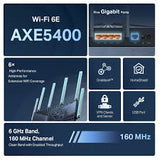 TP-Link AXE5400 Archer AXE75 Tri-Band Gigabit OneMesh Wi-Fi 6E Router