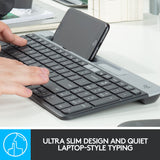 Logitech K580 Slim Multi-Device Wireless Keyboard – Bluetooth Receiver Graphite